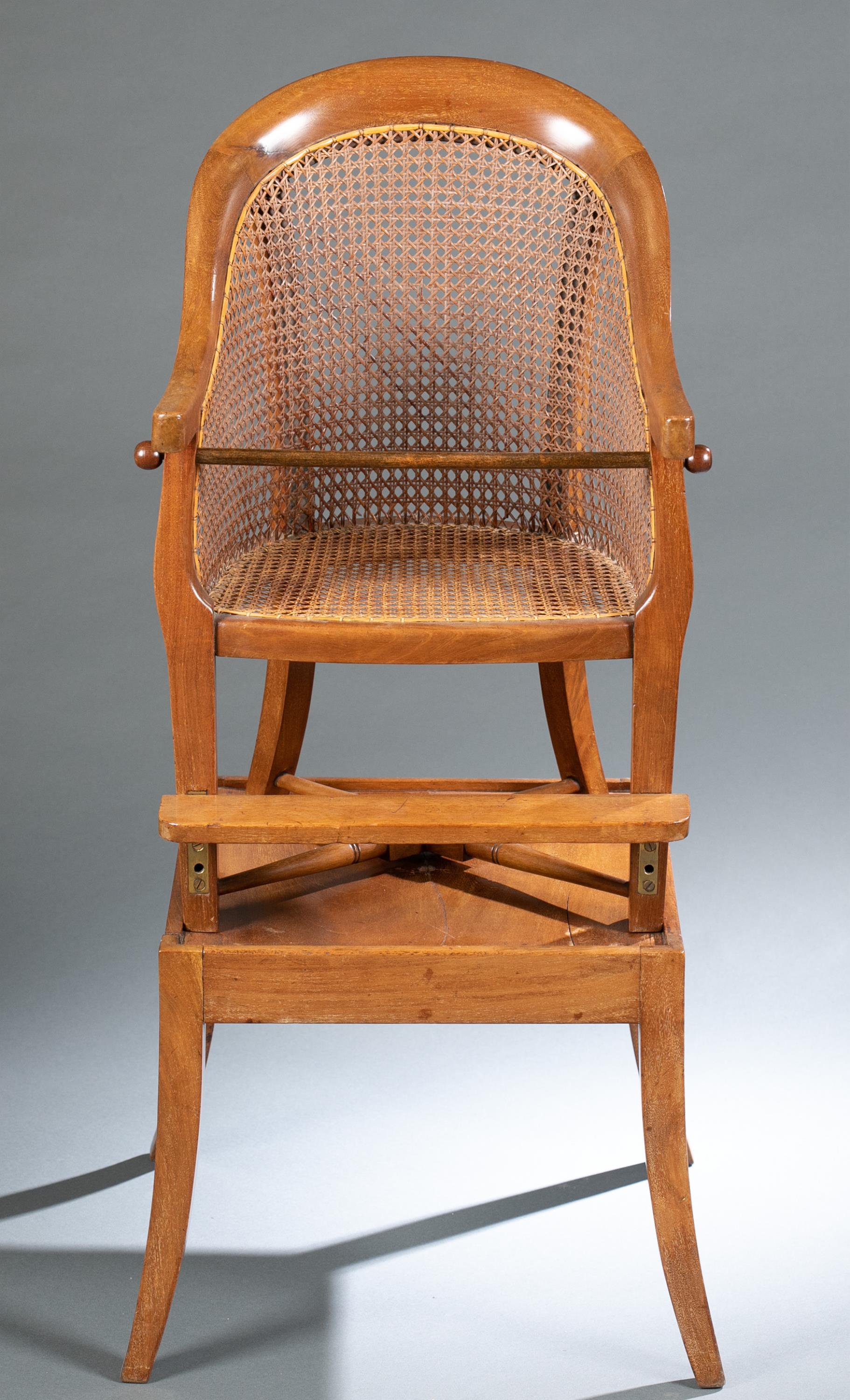 Mahogany child's chair, mid 19th c.