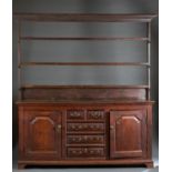 Welsh oak dresser or cupboard, 19th c.