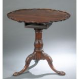 Chippendale mahogany tilt top table.