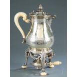 French Louis XV Boin-Taburet gilt silver tea pot.