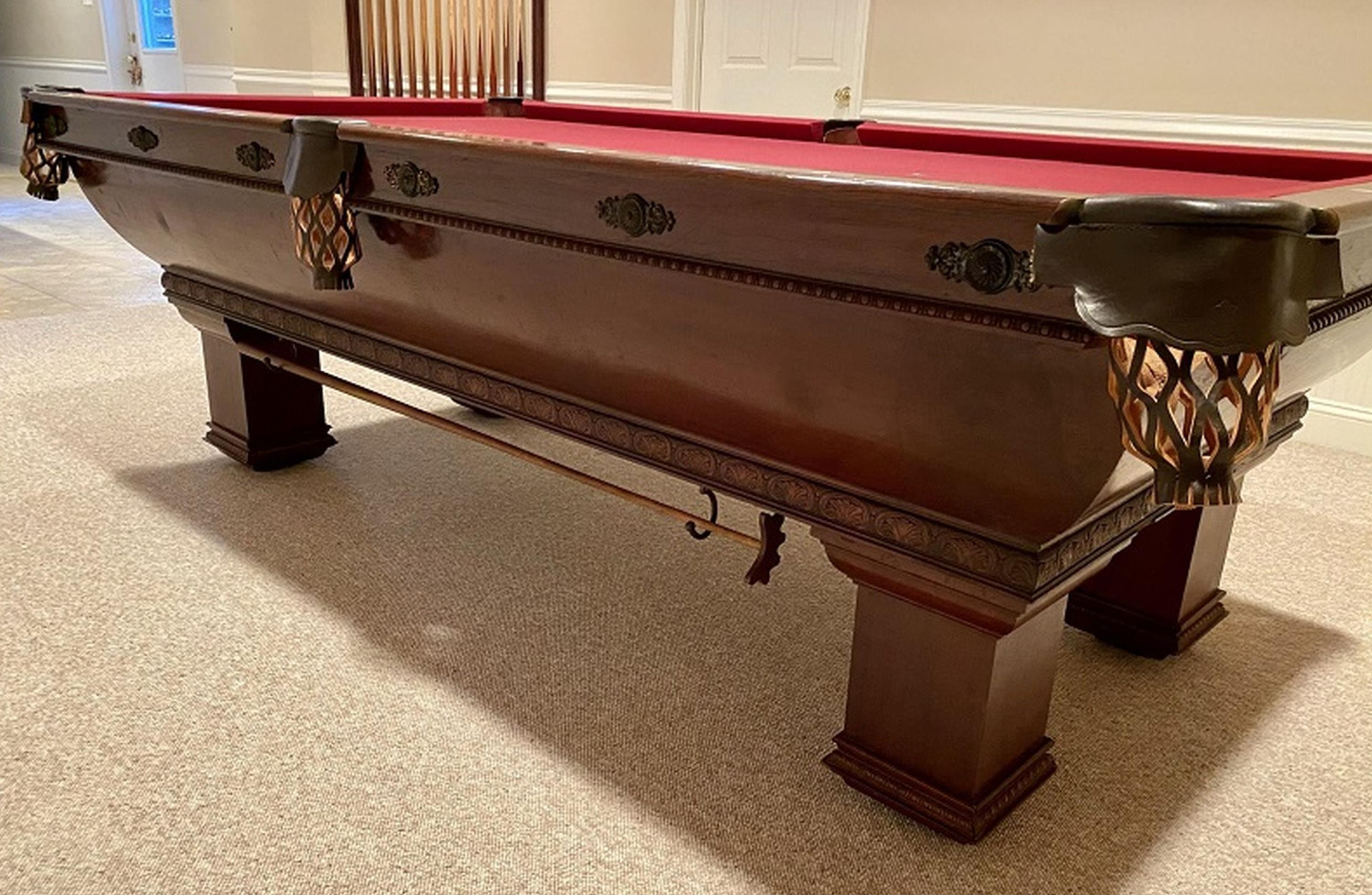 Brunswick-Balke-Collender Co. billiard table - Image 9 of 27