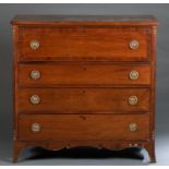 American mahogany butler's desk, 19th c.