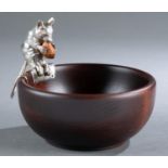 Hanau silver mouse on nut bowl, 20th c.