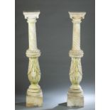 Pair of Marble columns.