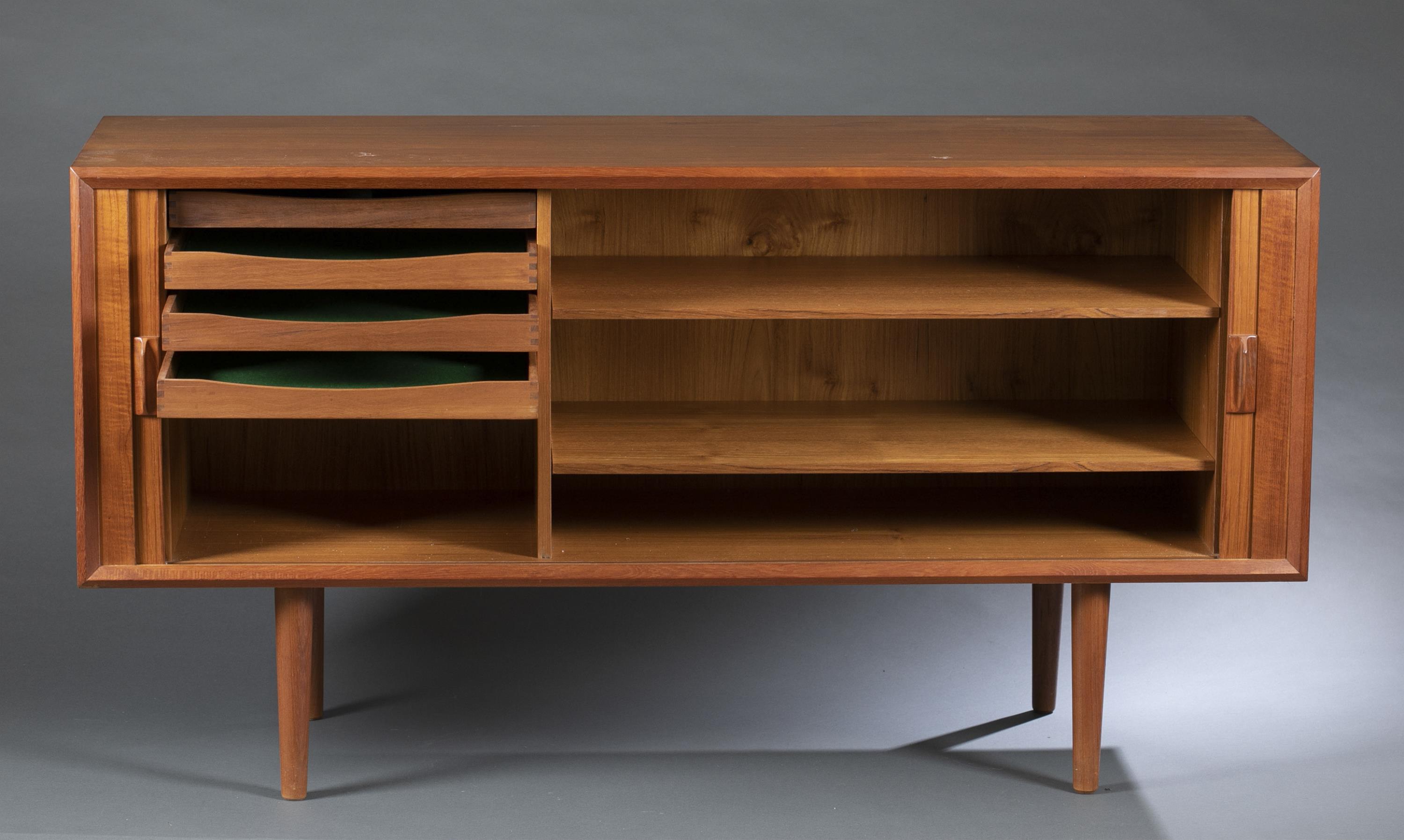 Svend Aage Larsen style, tambour credenza. - Image 3 of 5