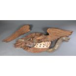 John Bellamy style carved eagle plaque.