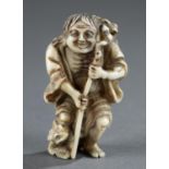 Ivory netsuke of a Gamma Sennin, 19th c.