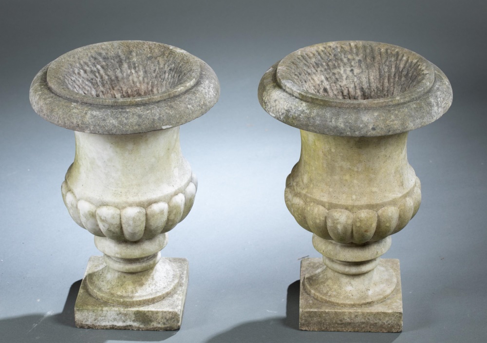 4 marble Classical urns - Image 3 of 3