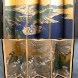 2 Folding Japanese screens.