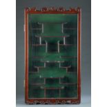 Chinese hardwood display cabinet.