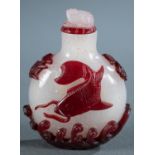 Peking glass snuff bottle, 19th c.