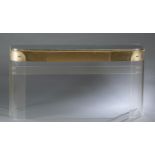 Hollywood Regency Lucite console table.
