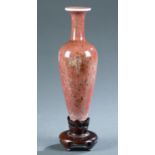 Chinese peach bloom glazed vase, Kangxi.