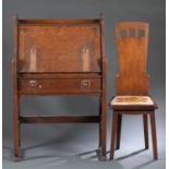 American Arts & Crafts Stickley Bros desk & chair