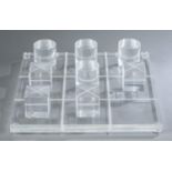 Van Teal Lucite acrylic Tic Tac Toe board game.