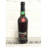 A 1974 bottle of Taylors vintage port.