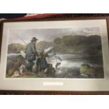 Richard Andsell, a handcoloured sporting engraving titled Fishing published in 1857 by Lloyd