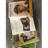 A collection of books on cricket including A Chronicle of Cricket, Bradmans Best Ashes Teams, The
