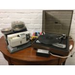 A vintage turntable by Connoisseur Sound/Arthur Sugden & Co, with manual, BD3 power unit and Shure