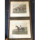 A pair of nineteenth century coloured prints published by Louis Brall & Sons, Galopin the 1875 Derby