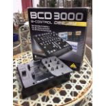 A boxed BCD 3000 DJ machine, the control panel with mixer effects, monitor screen, etc., complete