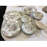 An Indian Tree pattern part dinner service by Johnson Brothers - bowls, plates, dishes, etc. (A