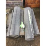 Five rolls of bitumen DPC roofing felt. (37.5in) (5)