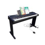 A Yamaha light piano YPP-200, the instrument with seven octave keyboard, instruction booklet &