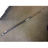 A Hardy Longbow two-piece 11ft beachcasting rod.