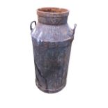 An old CWS iron milk churn with handles to shoulders. (28.75in)