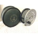 A cased Keilder 4.25in salmon fly reel - The Keilder Reel.