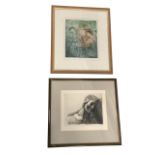 Victoria Or Ewing, artist proof etching, Carlos, signed in pencil on margin, mounted & framed; and