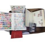 A stamp collection contained in several albums, first day covers, used envelopes, etc. (A lot)