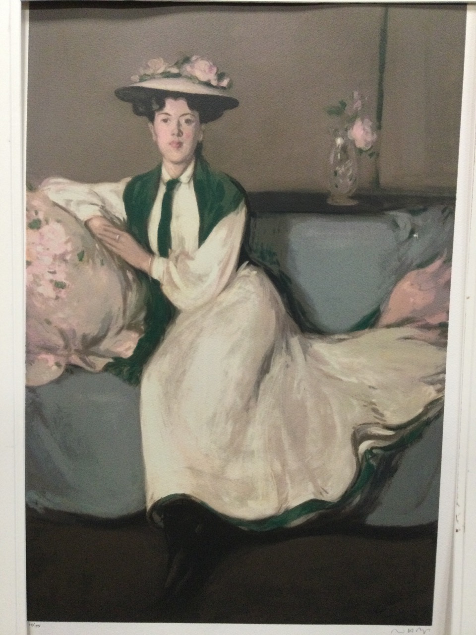 John Duncan Fergusson, limited edition lithographic print titled The White Dress, numbered &