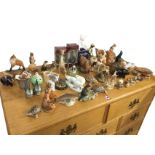 A collection of miniature animals - Wade, Limoges, Border Fine Arts, Beswick, studio pottery, Poole,