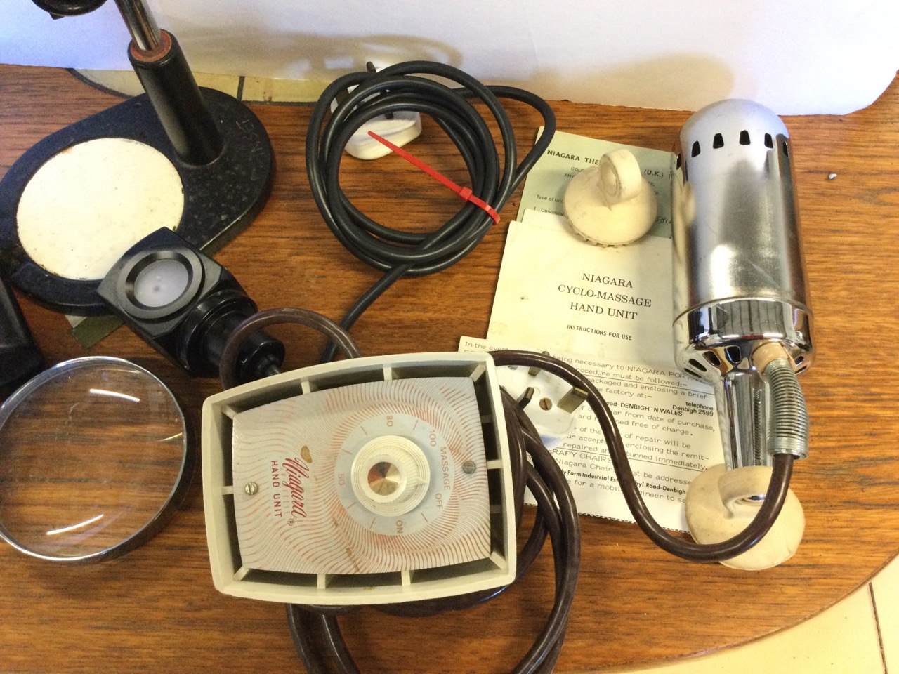 A Carl Zeiss optical torch type instrument with control panel; another electrical optical piece by - Image 2 of 3
