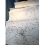 A collection of OS maps of Northumberland - Wooler, Duddo, Goswick, Hepplewhite, Shawdon, Elsdon,