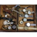 A box of miscellaneous watches - Sekonda, Citizen, Timex, quartz, Lorus, etc. (20)