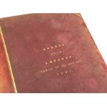 An 1893 leather bound album of photographs from a cruise type trip with figures on deck, landscapes,