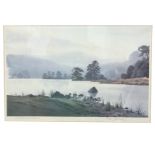 Jack Beddows, lithograph landscape print of Rydal Water, the limited edition signed & numbered in