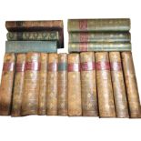 The History of Berwickshire Naturalists Club, fourteen Victorian leather bound volumes with
