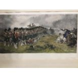 Robert Gibb, Victorian handcoloured print published in 1883, the famous battle scene titled The Thin