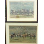 Alfred Munnings, coloured prints, a pair published in 1953 by Frost & Reid, titled Warren Hill