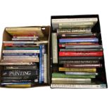 A quantity of art books including painting instruction volumes, coffee table books on art & artists,