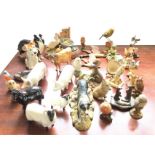 A collection of miscellaneous ceramic animals & birds - some Beswick, Border Fine Arts, Sylvac,