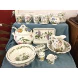 A collection of Portmeirion Ware, mainly in the Botanic Garden pattern including a six-piece teaset,