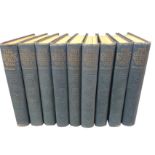 The Great War published by Gresham in 1915/20, cloth bound in nine volumes with monochrome