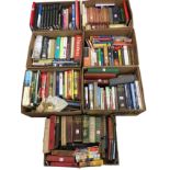 Seven Boxes of miscellaneous books - reference, art, country houses, childrens, travel,