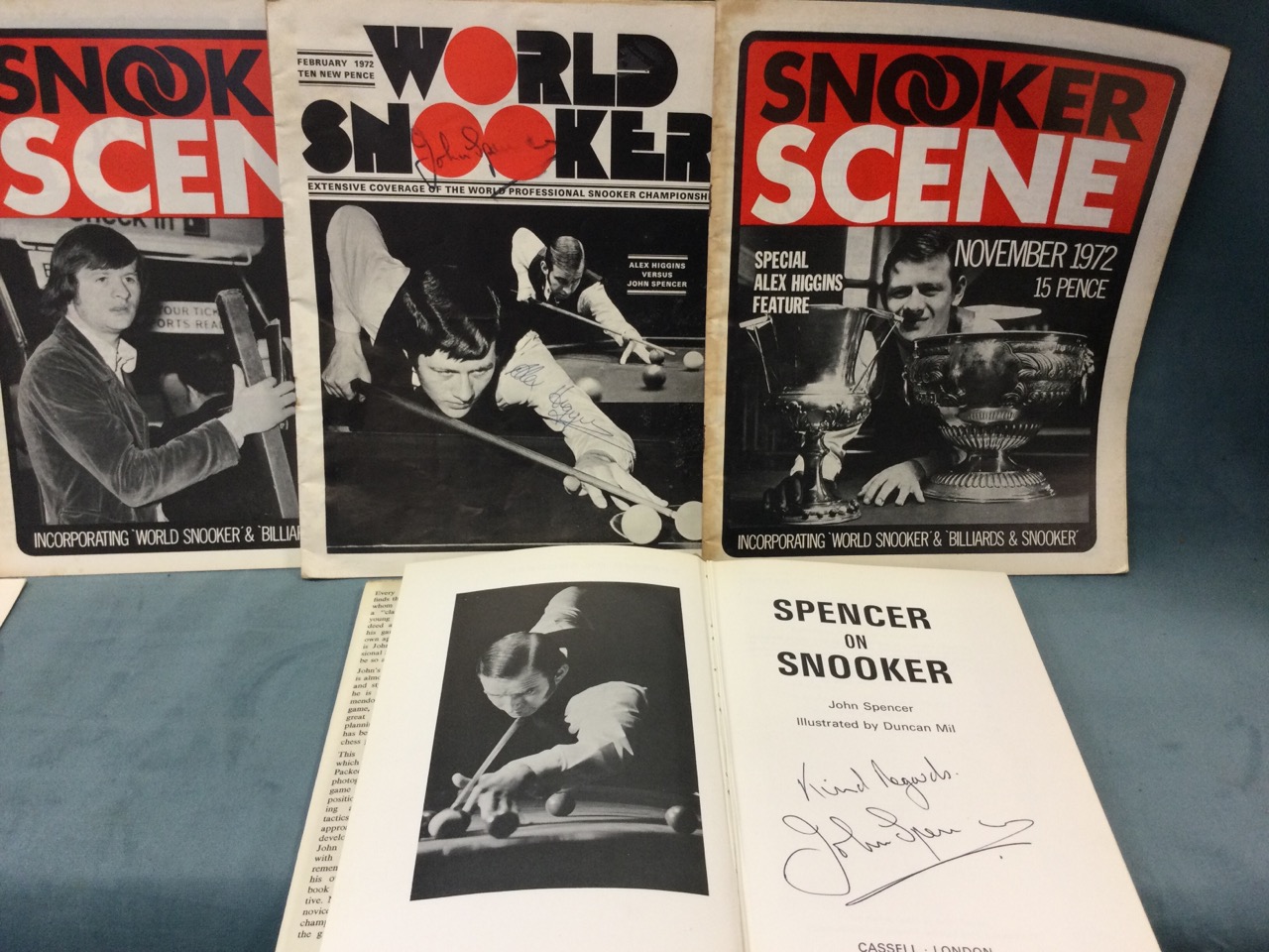 A collection of magazines and pamphlets - including two copies of World Snooker Feb 1972 - one - Image 2 of 3