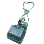 An Atco Ensign B12 petrol garden mower with grassbox - A/F.